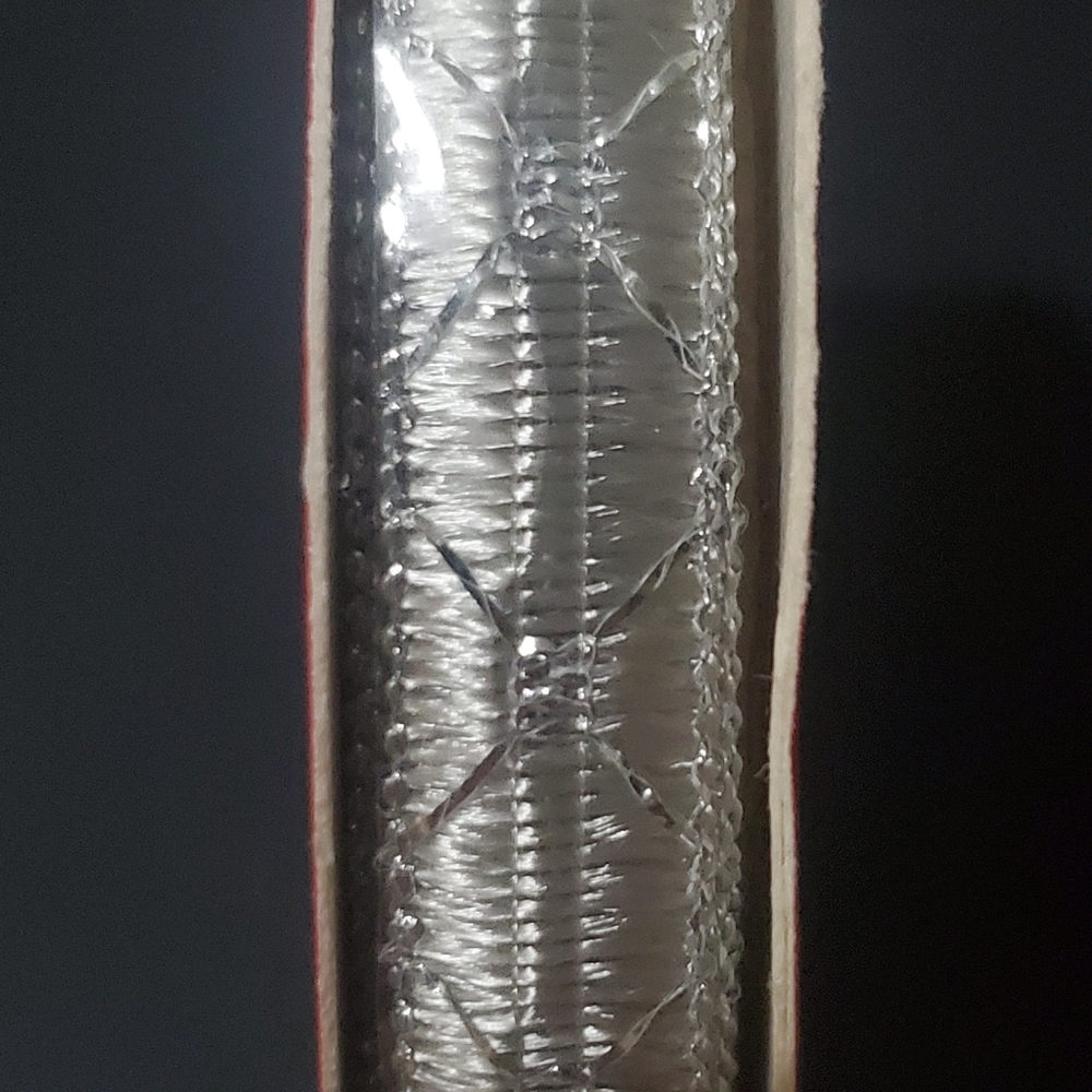 $2 Add-on Christmas Ribbon Silver .5"x3yd Metallic Trim